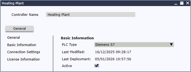 Integrated PLC Connection